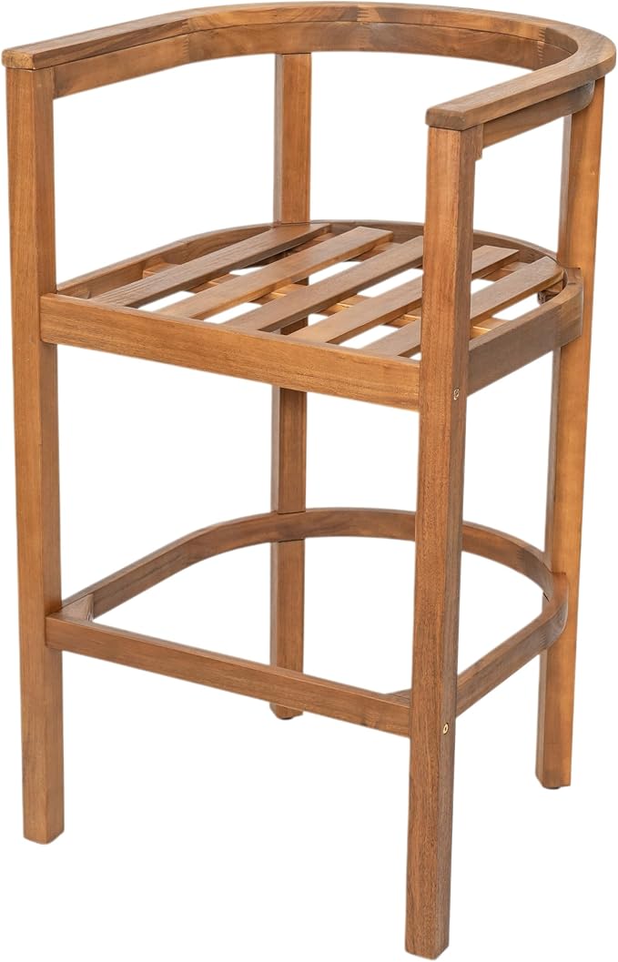 Christopher Knight Home Kuart Acacia Wood Outdoor Bar Stool Set of 4 - Image 14