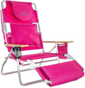 Ostrich Reclining Lounge Chair, Deluxe 3 in 1 Folding Outdoor Beach Lounger by OstrichProducts