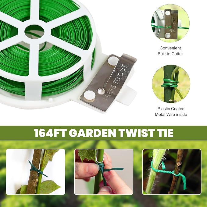 Cucumber Trellis 2 Pack, Twist Ties - Image 7