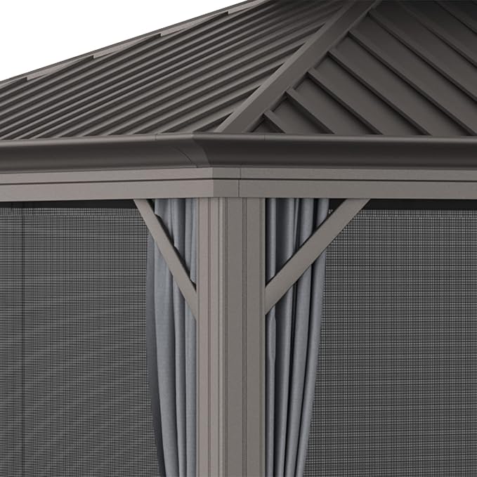 Outsunny 10' x 12' Hardtop Gazebo - Image 9