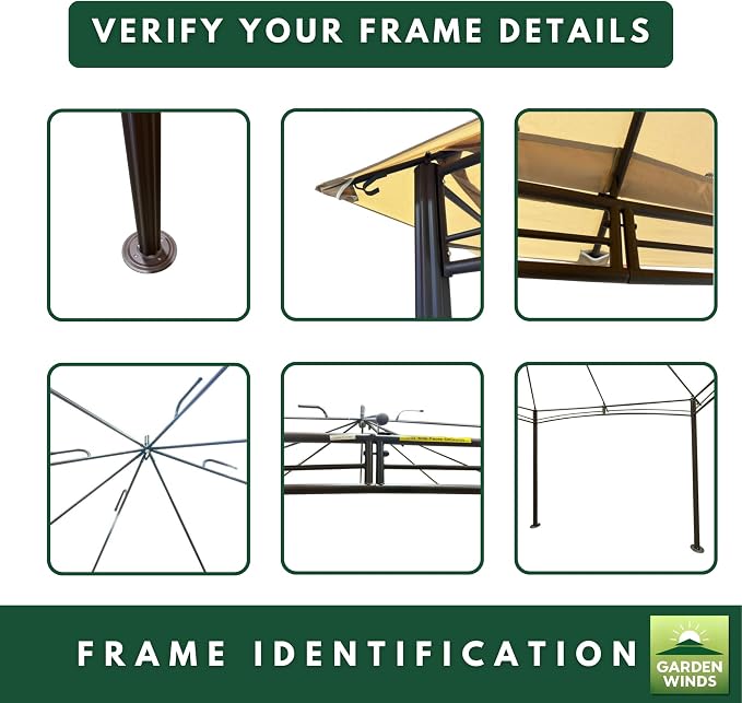 Garden Winds Reinforced RipLock 350 Replacement Canopy Top Cover Compatible - Image 6