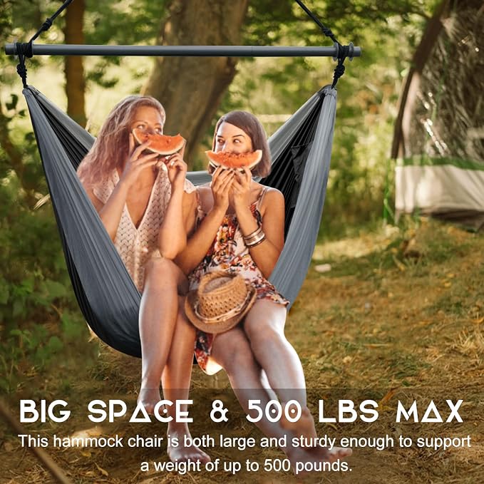 Hammock Swing Chair for Outdoor & Indoor, Lightweight & Portable - Image 5