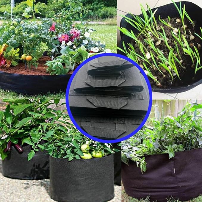 GROWTNT 3 Gallon Grow Bags 24 Pack, 3 Gallon Fabric Pots, Garden Bags to Grow - Image 5