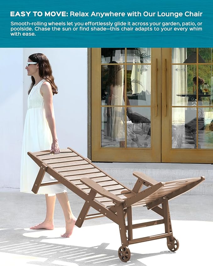 Ciokea Lounge Chair Outdoor, Oversized Chaise Lounge Chair - Image 6