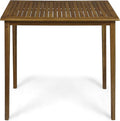 Polaris Outdoor Minimalist Acacia Wood Rectangle Bar Table by ChristopherKnightHome