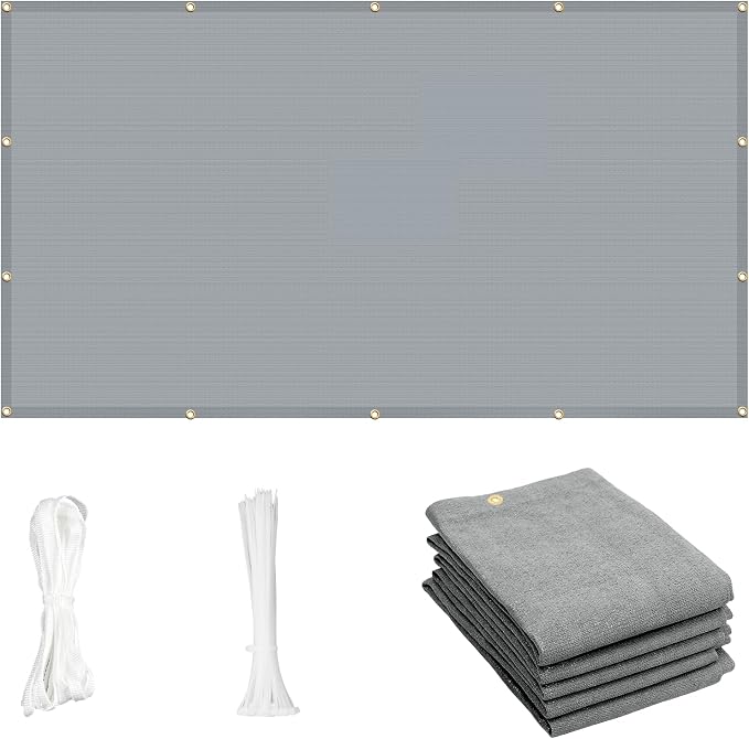 Cool Area Sun Shade Cloth with Grommets 4×12 FT Shade Panel Shade Tarp Screen by CoolArea