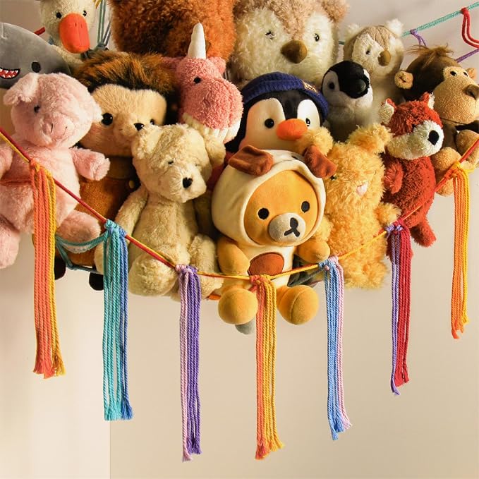 Stuffed Animal Hammock Corner Storage Net Cute Preppy Trendy Stuff Gifts - Image 5