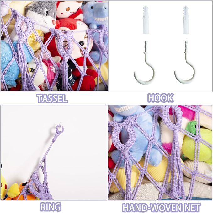 Stuffed Animal Net or Hammock Wall Hanging Net - Image 5