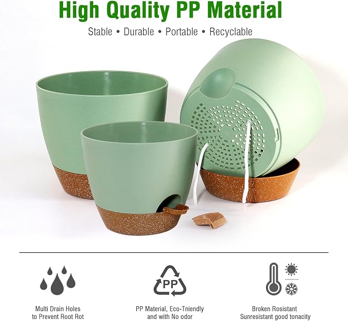 10/9/8 inch Self Watering Pots - Image 6