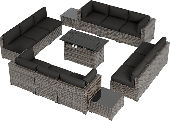 Aoxun Patio Furniture Sets, 15-Piece Outdoor Patio Furniture - Image 9