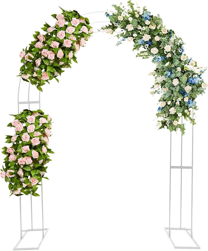Large Size 8.53Ft Wedding Arch for Ceremony, Heavy Duty Climbing Flower Plant by Fichiouy