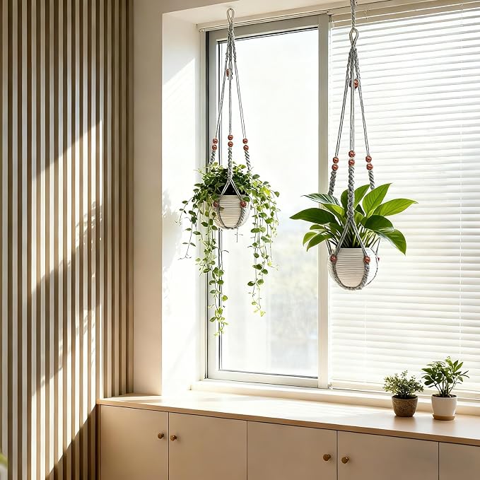 35 Inch Macrame Plant Hanger, Large - Image 3