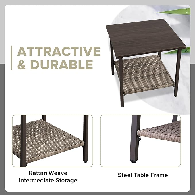 COOS BAY Aurora Terrace Outdoor Side Table - Image 4
