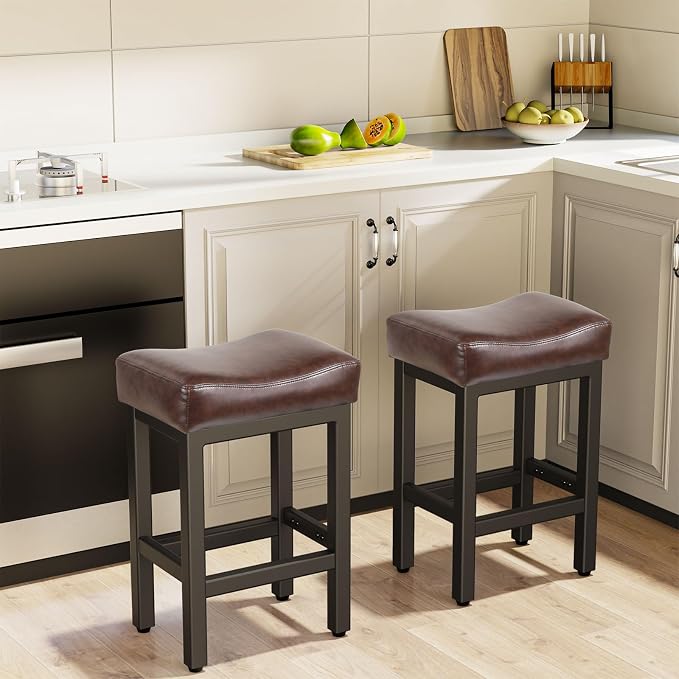 Counter Height Bar Stools Set of 3, 24 Inch Barstools - Image 8