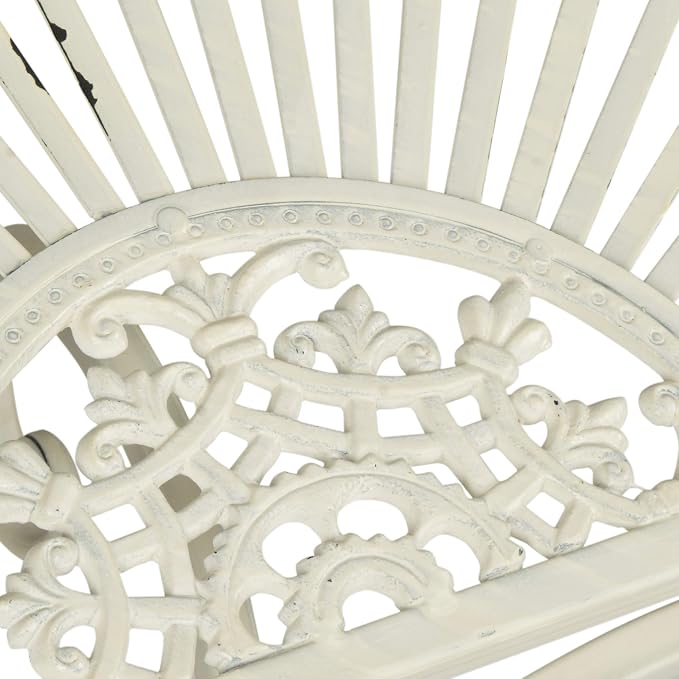 Safavieh Outdoor Collection Annalise Antique White Accent Table - Image 8