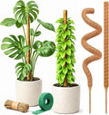 Moss Pole Monstera Plant Support – 2 Pack 28” Bendable Moss Pole Monstera Plant by Craft911byLIME