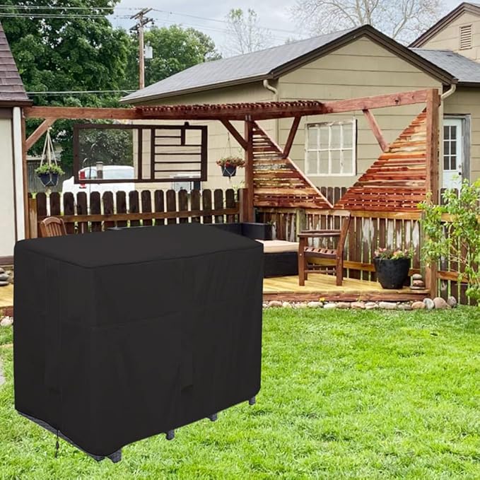 Outdoor Bar Height Dining Set Cover Heavy Duty Waterproof Patio Dining Set Cover - Image 7
