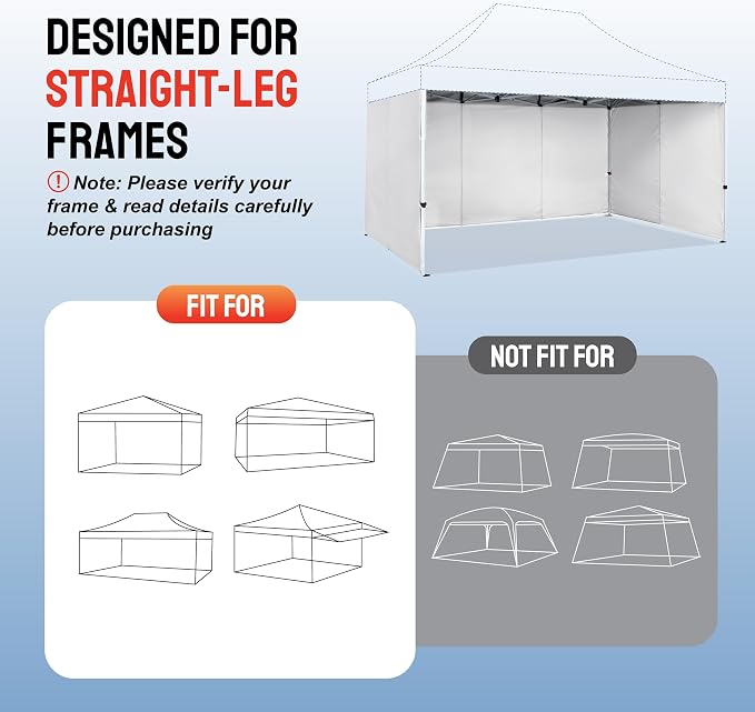 CROWN SHADES 10x15 Canopy Sidewalls - Image 5