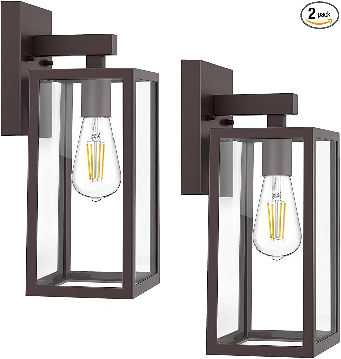 MAXvolador Outdoor Wall Sconce, Exterior Waterproof Wall Lantern Light Fixture by MAXvolador