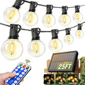 Nisocy 25FT Solar String Lights Outdoor Waterproof by NISOCYLighting