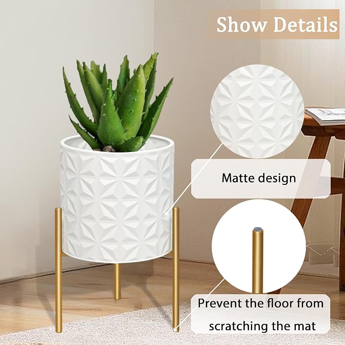 ARNIS Modern Planter Pots, Decorative Planters, Metal Pots - Image 3