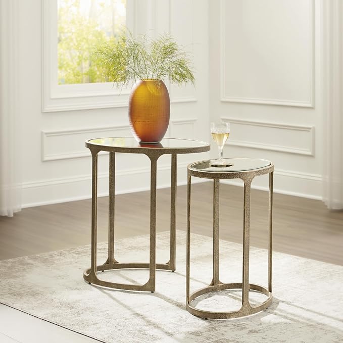 Signature Design by Ashley Irmaleigh Classic Mirrored Nesting Accent Table - Image 2