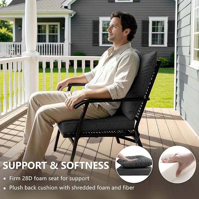 19x19 Inch Patio Chair Cushion - Image 4