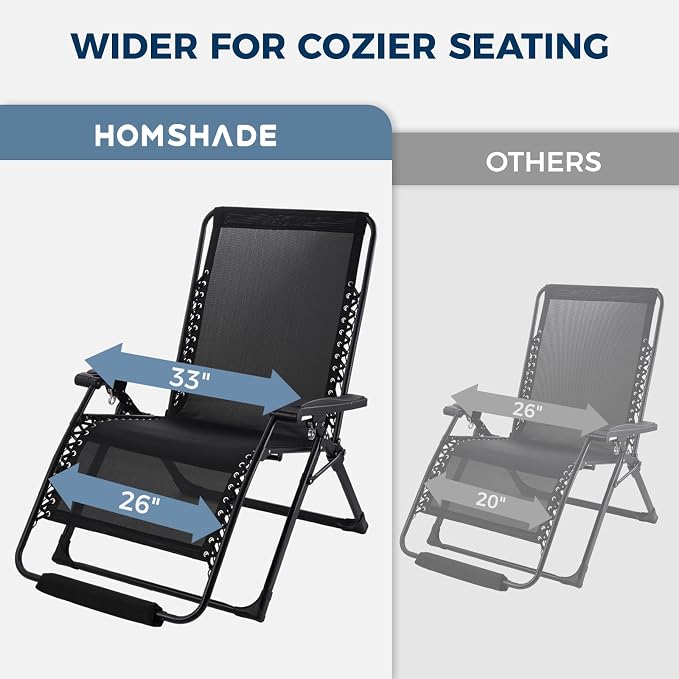 HOMSHADE XXL Zero Gravity Chair - Image 3