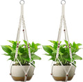 USLAI Macrame Plant Hanger Indoor Outdoor, Fits 4 to 15 Inch Pots, Strong by USLAI