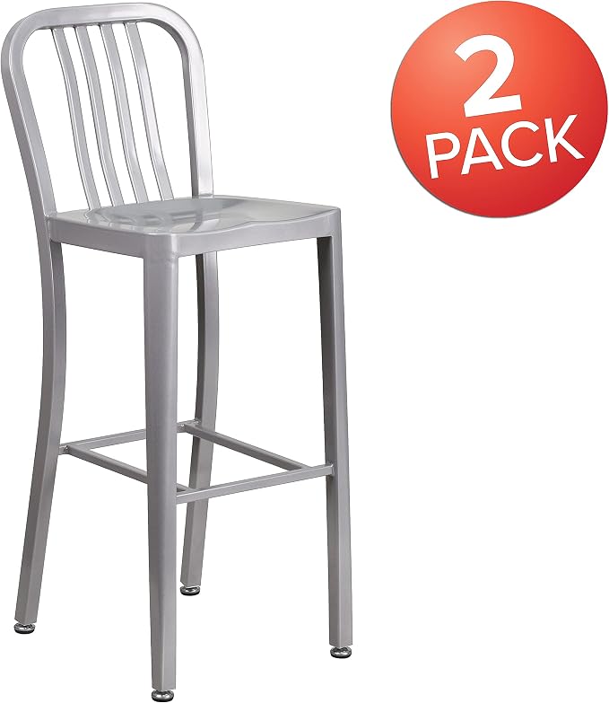 Flash Furniture Gael 30" Commercial Metal Barstools - Image 4