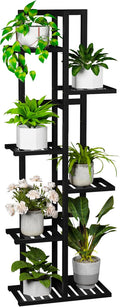 6 Tier Bamboo Plant Stand Indoor, Wood Tall Flower Holder Corner Tiered Plant by ROMGUAR+CRAFT