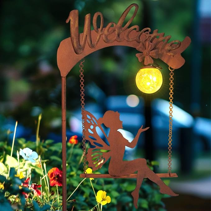 HONGLAND Solar Garden Lights Outdoor Decor, Solar Fairy Lights Outdoor Moon - Image 7