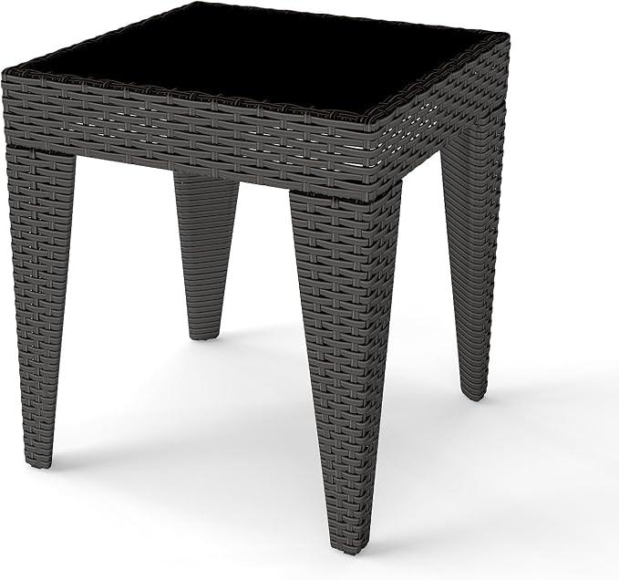 Kinfant Rattan Patio Side Table - Image 9