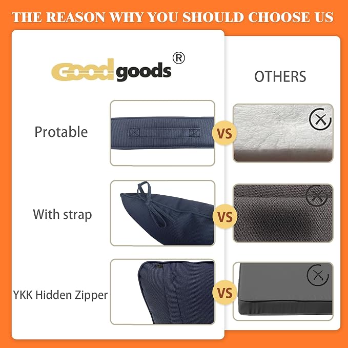 Goodgoods 19"x19" Outdoor Universal Cushion Set of 1 Water-Proof - Image 6