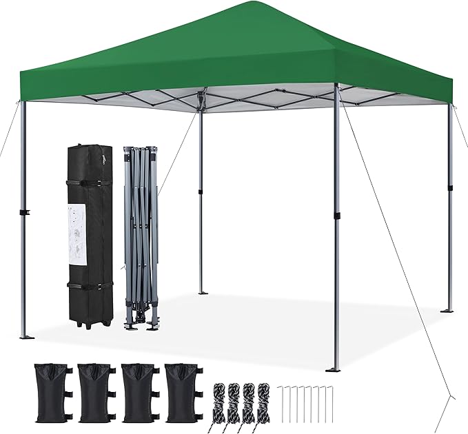 Yaheetech 10x10 1-Person Setup Pop Up Canopy Tent, Instant Portable Commercial by Yaheetech