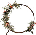 7.5FT Circle Wood Arch for Wedding Ceremony Arbor Backdrop Stand for Garden by THORISE