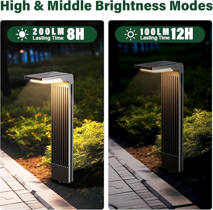 Solar Pathway Lights Outdoor 4Pack, Bright 60LED Solar Path Lights Outside - Image 4