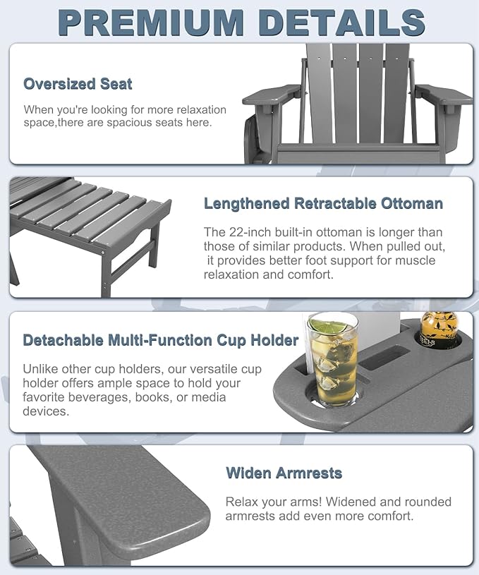 Adjustable Adirondack Chair - Image 6