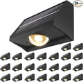 Solar Fence Lights Outdoor Waterproof High Brightness LED Spot Lens Deck Lights by SenLuKit