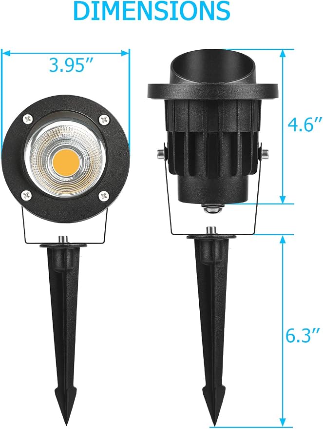 SUNVIE 20W Outdoor Spotlight LED Landscape Lighting 120V AC Waterproof Yard - Image 7