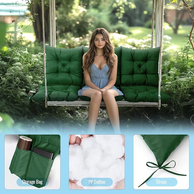 NACATIN 3 Seat Cushion for Outdoor Swing - Image 4
