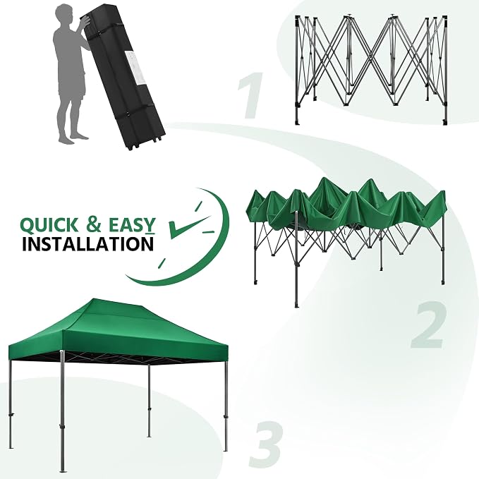 Yaheetech Heavy Duty Pop Up Canopy Tent, 10x15 Commercial Instant Shelter Tent - Image 8