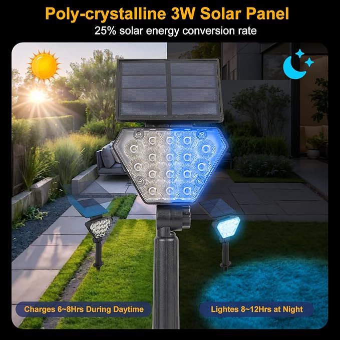 T-SUN Solar Lights Outdoor Waterproof IP65 - Image 4