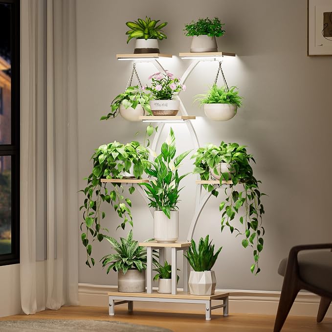 Plant Stand Indoor with Grow Lights - Image 2