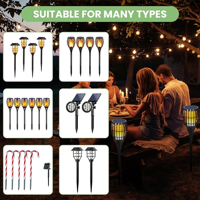 15 Pcs 8.25 Inch ABS Plastic Ground Spikes - Image 7