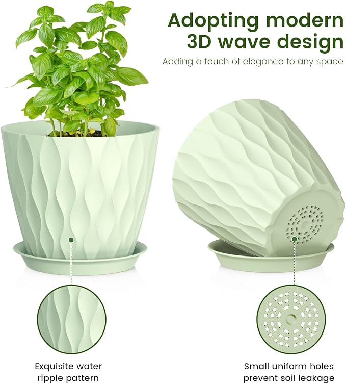 7/6.5/6/5.5/5/4.5/4 inch Plant Pots - Image 3