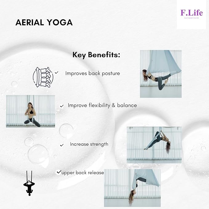 F.Life Aerial Silk Yoga Hammock & Swing - Image 3