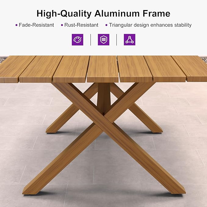PURPLE LEAF 9 Pieces Patio Dining Set - Image 4
