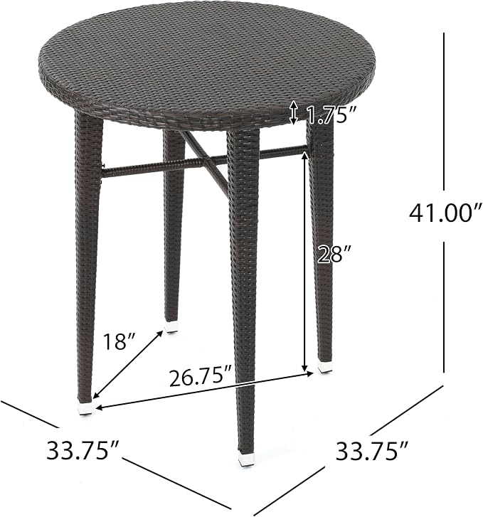 All-Weather Rattan Bar Table for Patio, or Garden - Image 2