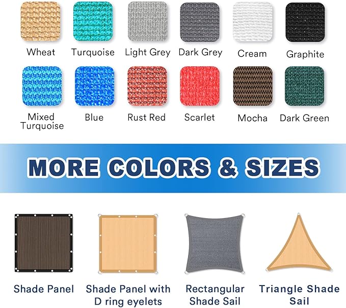 VICLLAX 90% Shade Fabric Sun Shade Cloth - Image 2